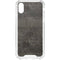 Dark Iron Grey Concrete iPhone XS Clear Case