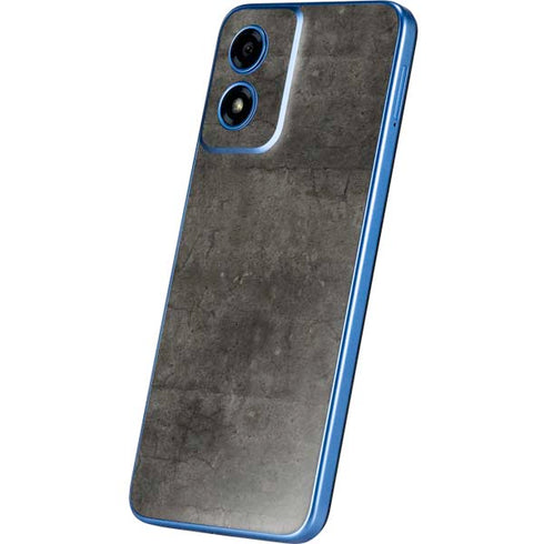 Dark Iron Grey Concrete Moto G Play 4G (2024) Skin