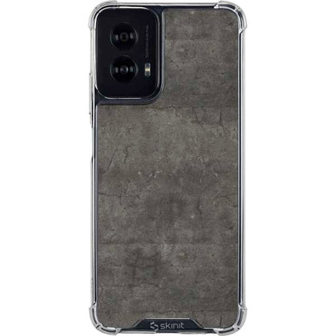 Dark Iron Grey Concrete Moto G Power 5G (2024) Clear Case