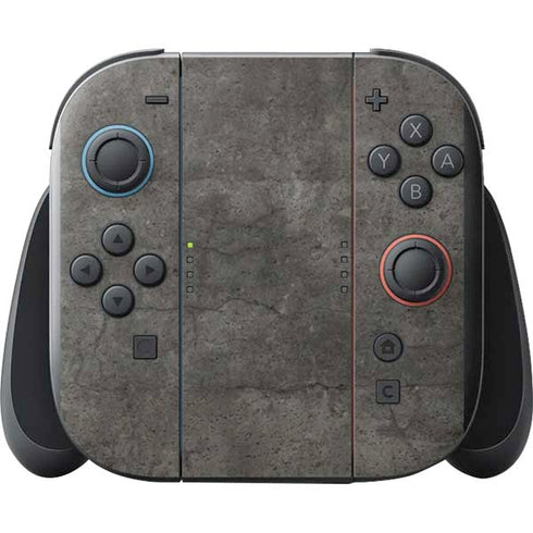 Dark Iron Grey Concrete Nintendo Switch 2 (2025) with Joy-Con Skin