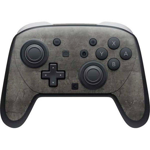 Dark Iron Grey Concrete Nintendo Switch 2 (2025) Pro Controller Skin