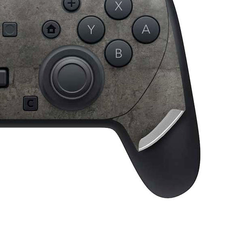 Dark Iron Grey Concrete Nintendo Switch 2 (2025) Pro Controller Skin