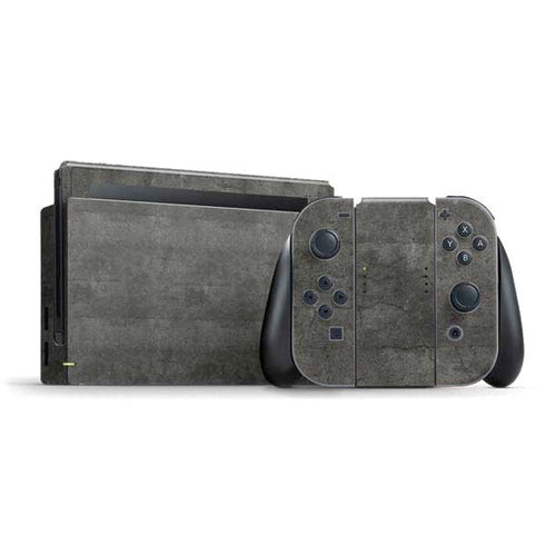 Dark Iron Grey Concrete Nintendo Skins