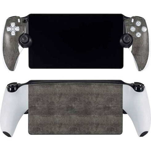 Dark Iron Grey Concrete PlayStation Portal Remote Player Skin