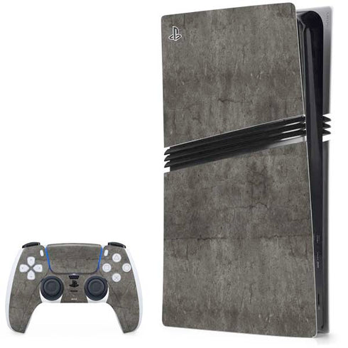 Dark Iron Grey Concrete PlayStation PS5 Skins