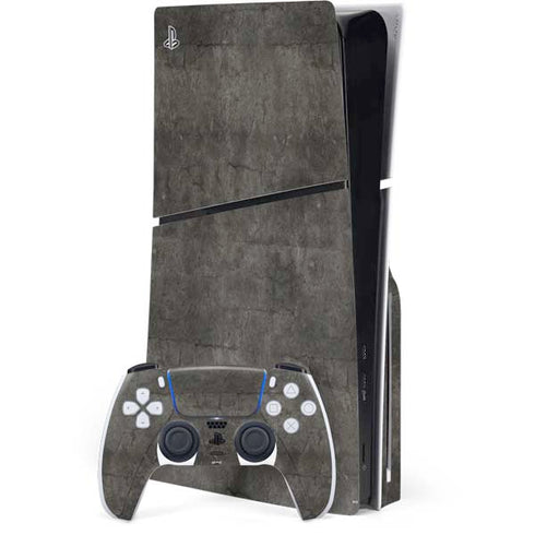 Dark Iron Grey Concrete PlayStation PS5 Skins