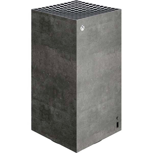 Dark Iron Grey Concrete XBox Series X Digital Edition Console Skin