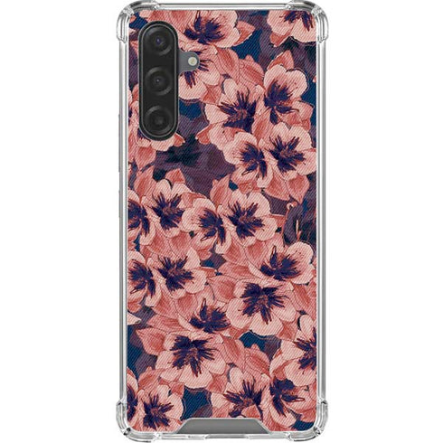 Dark Tapestry Floral Galaxy A17 Clear Case