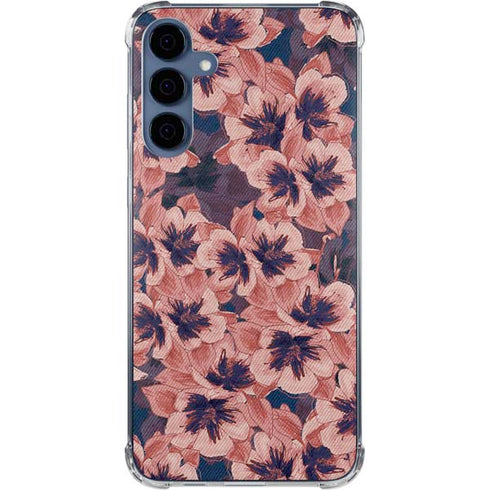 Dark Tapestry Floral Galaxy A55 5G Clear Case