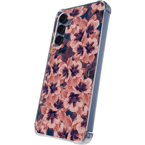 Dark Tapestry Floral Galaxy A55 5G Clear Case
