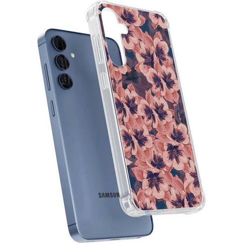 Dark Tapestry Floral Galaxy A55 5G Clear Case