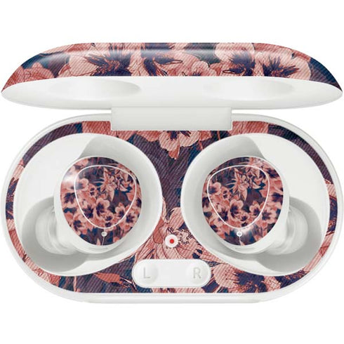 Dark Tapestry Floral Galaxy Buds Plus Skin