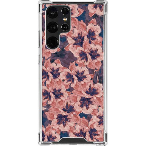 Dark Tapestry Floral Galaxy S23 Ultra Clear Case