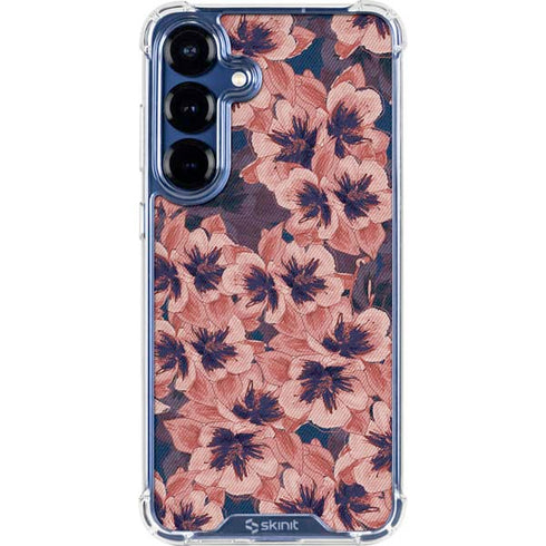 Dark Tapestry Floral Galaxy S25 Clear Case