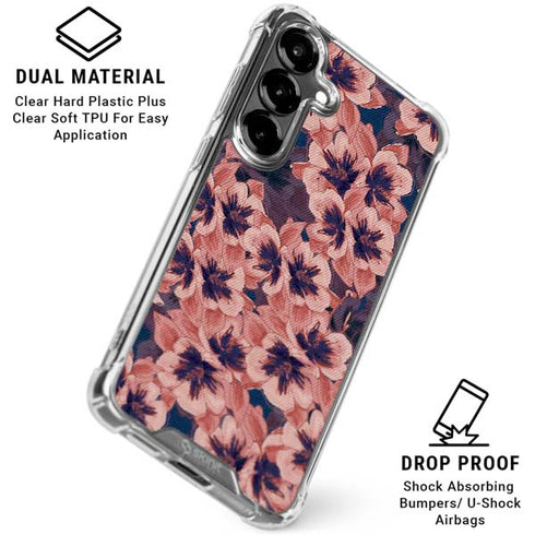 Dark Tapestry Floral Galaxy S26 Clear Case