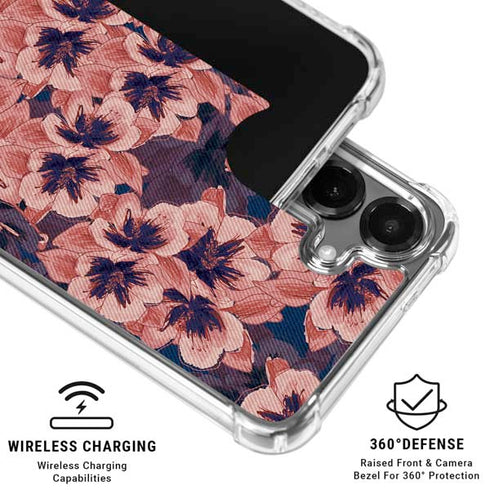 Dark Tapestry Floral Galaxy S26 Plus Clear Case