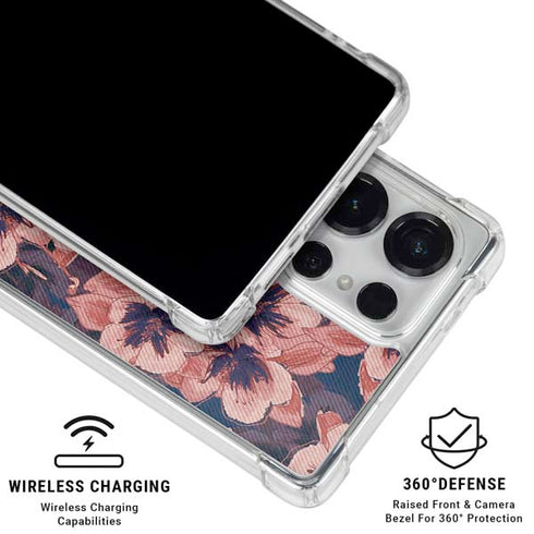 Dark Tapestry Floral Galaxy S26 Ultra Clear Case