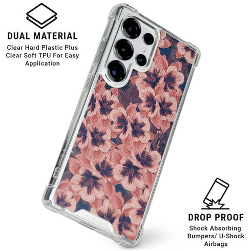 Dark Tapestry Floral Galaxy S26 Ultra Clear Case