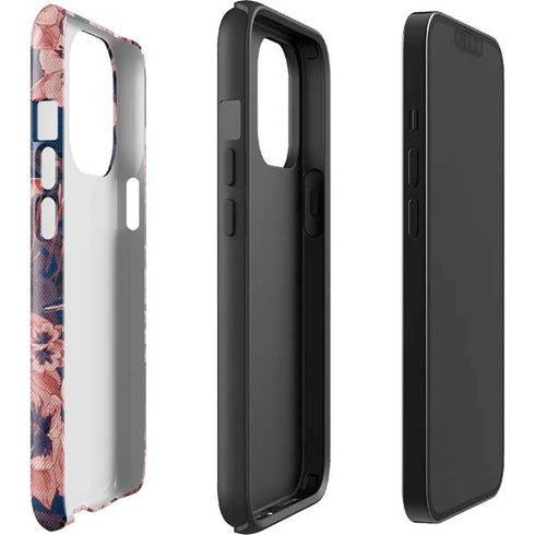 Dark Tapestry Floral iPhone 15 Pro Impact Case
