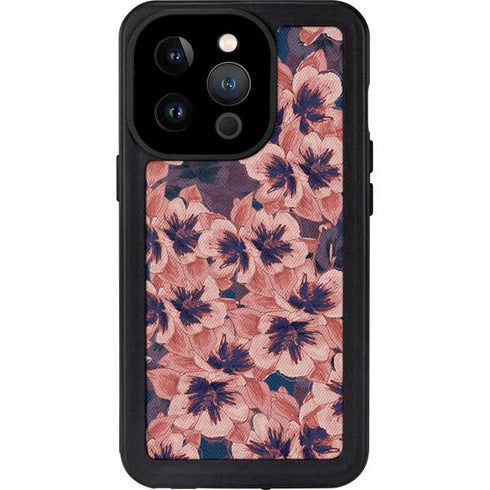 Dark Tapestry Floral iPhone 15 Pro Waterproof Case
