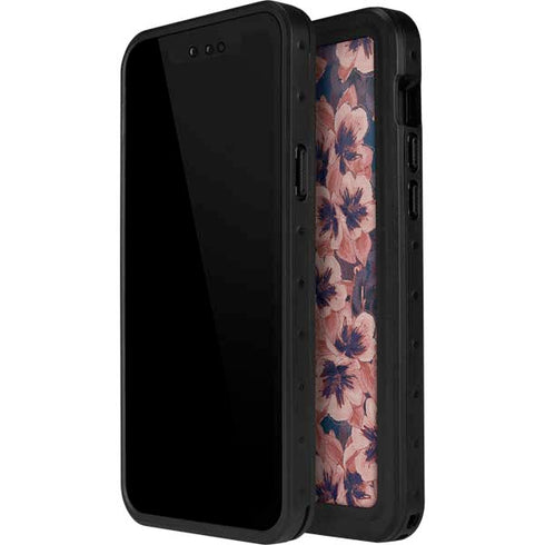 Dark Tapestry Floral iPhone 15 Pro Waterproof Case