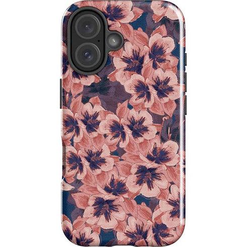 Dark Tapestry Floral iPhone 16 Impact Case