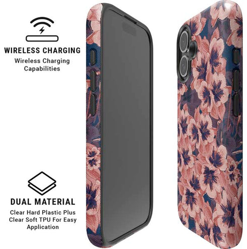 Dark Tapestry Floral iPhone 16 Magsafe Impact Case