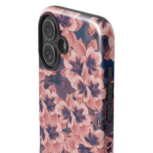 Dark Tapestry Floral iPhone 16 Plus Impact Case