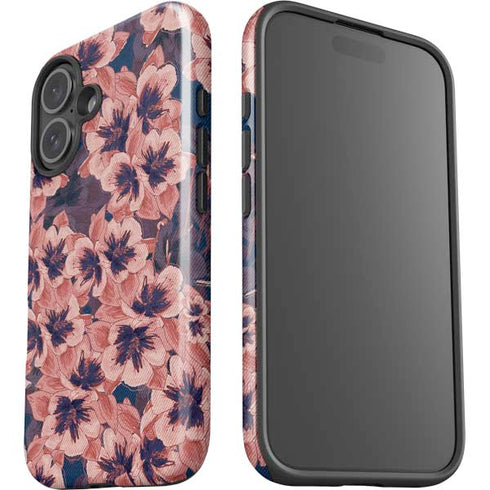 Dark Tapestry Floral iPhone 16 Plus Impact Case