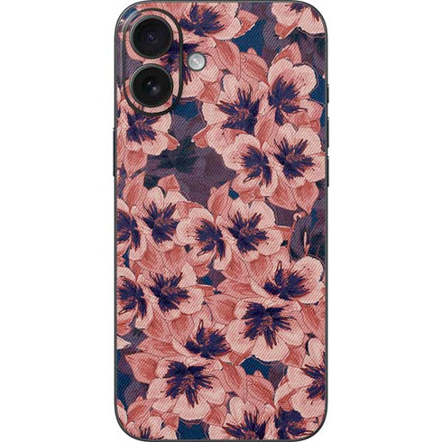 Dark Tapestry Floral iPhone 16 Plus Skin