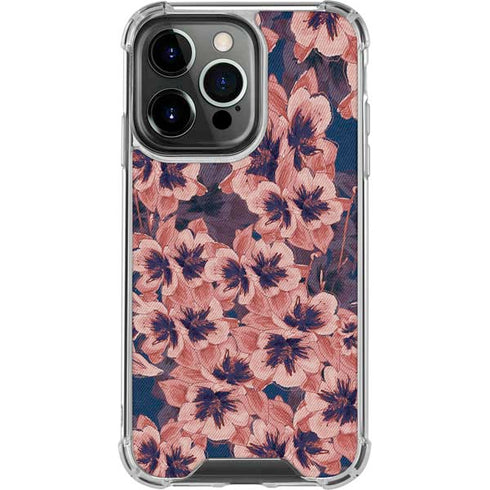 Dark Tapestry Floral iPhone 16 Pro Clear Case