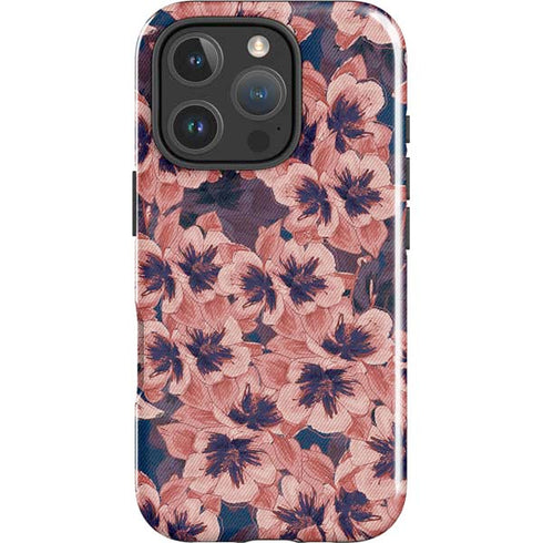 Dark Tapestry Floral iPhone 16 Pro Impact Case