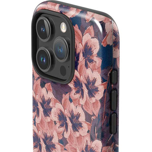 Dark Tapestry Floral iPhone 16 Pro Impact Case