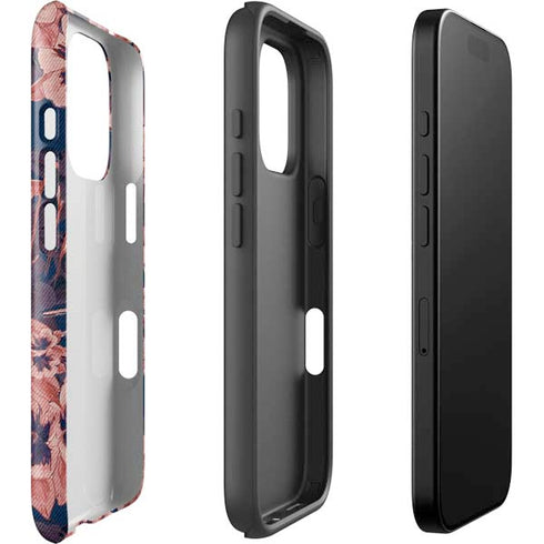 Dark Tapestry Floral iPhone 16 Pro Impact Case