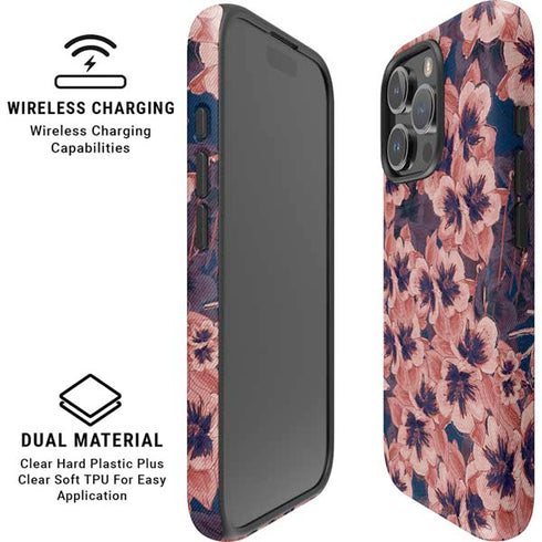 Dark Tapestry Floral iPhone 16 Pro Max Magsafe Impact Case
