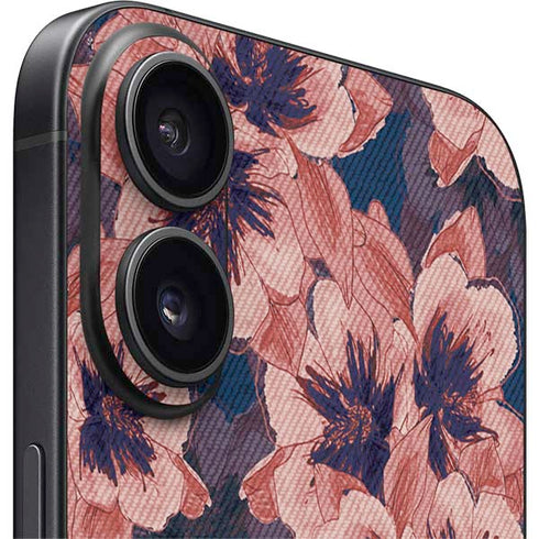 Dark Tapestry Floral iPhone 16 Skin