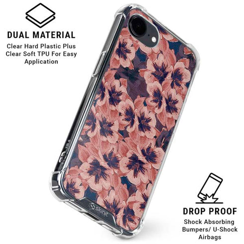 Dark Tapestry Floral iPhone 16e Clear Case