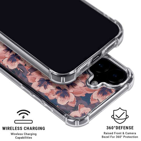 Dark Tapestry Floral iPhone 17 Clear Case
