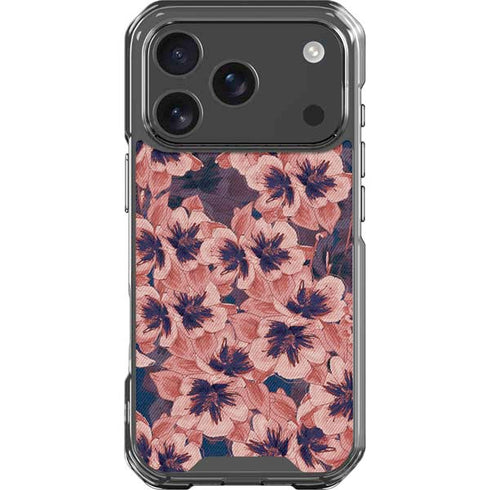 Dark Tapestry Floral iPhone 18 Pro Clear Case