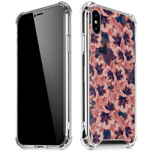 Dark Tapestry Floral iPhone X/XS Clear Case