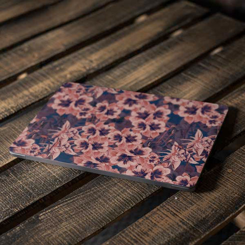Dark Tapestry Floral Apple MacBook Air Skin