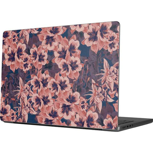 Dark Tapestry Floral Apple MacBook Pro 14-inch Skin