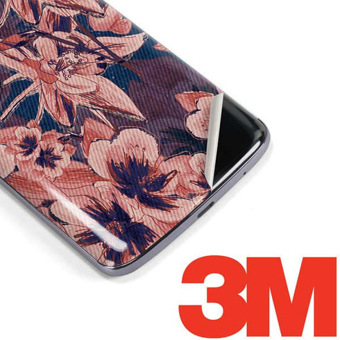 Dark Tapestry Floral Moto E5 Plus Skin