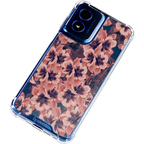 Dark Tapestry Floral Moto G 5G (2024) Clear Case