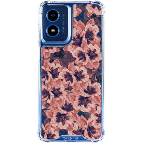 Dark Tapestry Floral Moto G Play 4G (2024) Clear Case