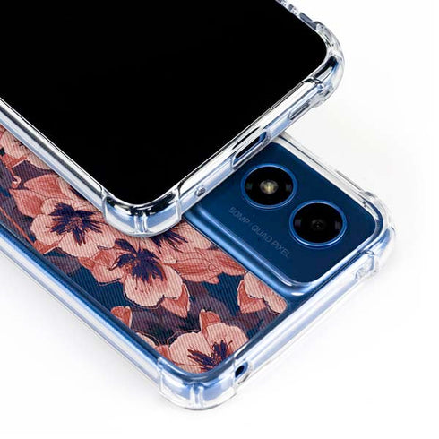 Dark Tapestry Floral Moto G Play 4G (2024) Clear Case