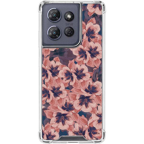 Dark Tapestry Floral Moto G Play 5G (2025) Clear Case