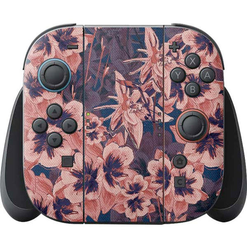 Dark Tapestry Floral Nintendo Switch 2 (2025) Joy-Con Controller Skin