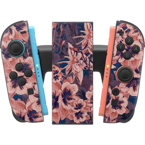Dark Tapestry Floral Nintendo Switch 2 (2025) Joy-Con Controller Skin