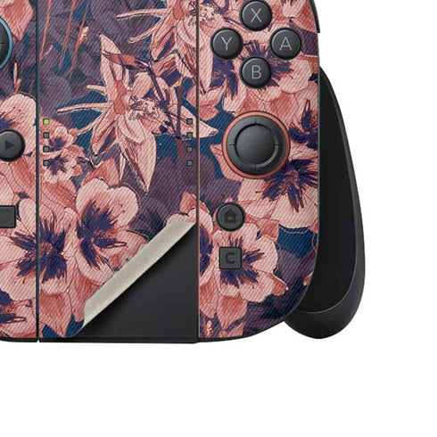 Dark Tapestry Floral Nintendo Switch 2 (2025) Joy-Con Controller Skin